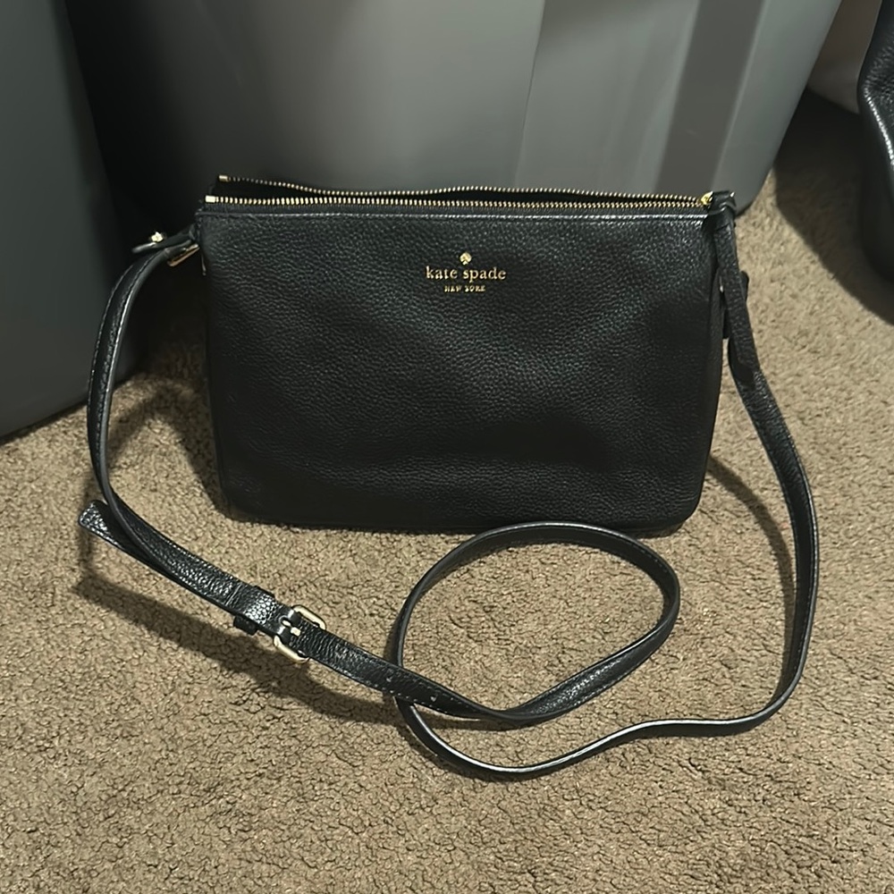Kate Spade Black Crossbody Bag with Adjustable Strap